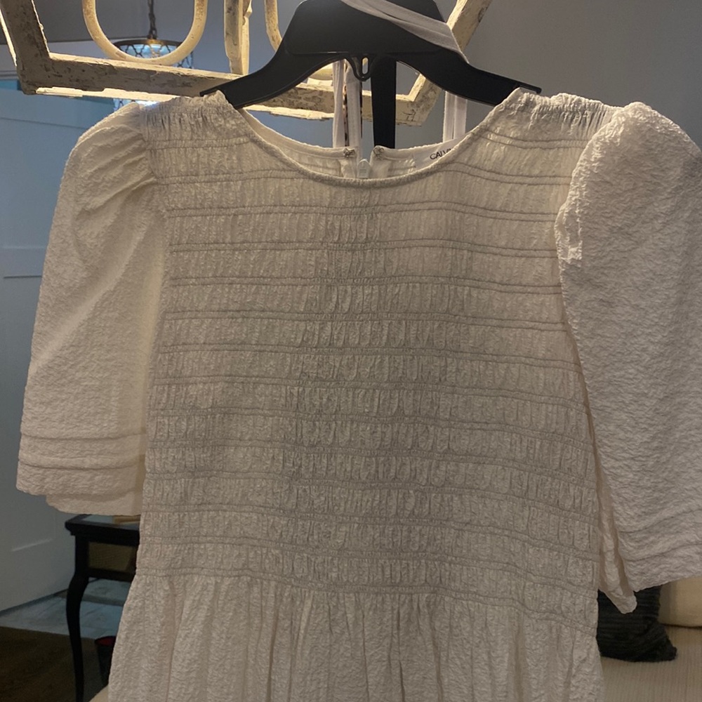 Cream dress worn once for pictures